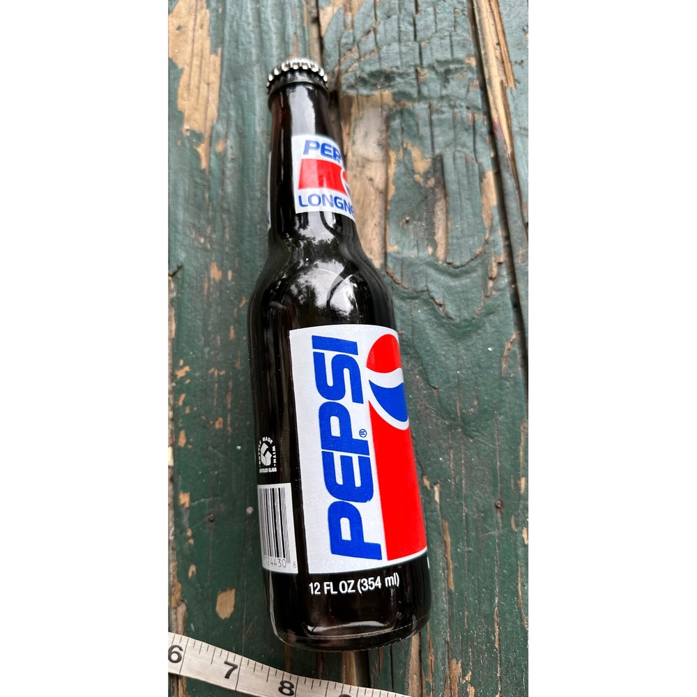 Vintage Pepsi Longneck 12oz Glass Bottle Richard Petty First Victory 1960 Sealed